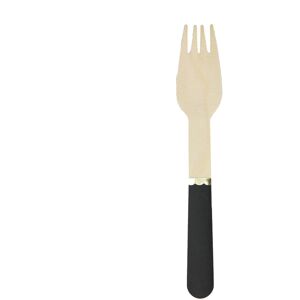 Rubies 8 Small black wooden forks 15 cm Rubies 8 Small black wooden forks 15 cm