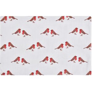 Smart Living Durable Robin Printed Cotton Placemats - Set of 4 - Red Smart Living Durable Robin Printed Cotton Placemats - Set of 4 - Red