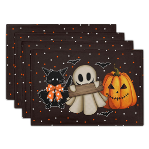 Semoic Halloween Placemats 4 Pieces Kitchen Tabletop Indo Semoic Halloween Placemats 4 Pieces Kitchen Tabletop Indo