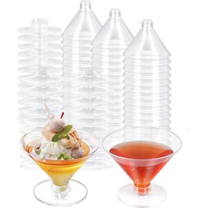 Semoic 80 Pack Plastic Glasses Disposable Cocktail 5 Oz G Semoic 80 Pack Plastic Glasses Disposable Cocktail 5 Oz G