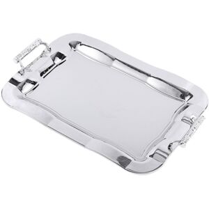 Unbranded Stainless Steel Serving Tray Decorative Fruit Tray for Tea Holiday Unbranded Stainless Steel Serving Tray Decorative Fruit Tray for Tea Holiday