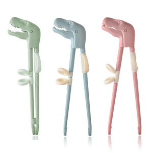 Saudism Children'S Training Chopsticks Reusable Dinosaur Auxiliary Set Cute Tableware Saudism Children'S Training Chopsticks Reusable Dinosaur Auxiliary Set Cute Tableware