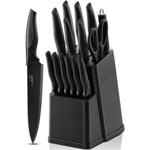 Kitchen Knife Set, Homikit 15Pcs Knife Block Set with Steak Knives, Stainless St Kitchen Knife Set, Homikit 15Pcs Knife Block Set with Steak Knives, Stainless St