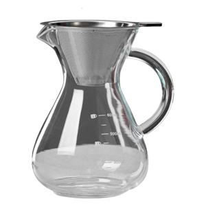 Melitt Glass Coffee Pot with Filter High Temperature Resistant 600ml Melitt Glass Coffee Pot with Filter High Temperature Resistant 600ml
