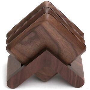 Unbranded For Walnut Wooden Coasters Tea Cup Mat Coffee Insulation Pad Black Unbranded For Walnut Wooden Coasters Tea Cup Mat Coffee Insulation Pad Black