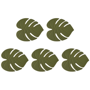 Exogio Silicone Coaster Cup Pad Leaf-Shaped Insulation Table Mat for Dining Decoration Exogio Silicone Coaster Cup Pad Leaf-Shaped Insulation Table Mat for Dining Decoration