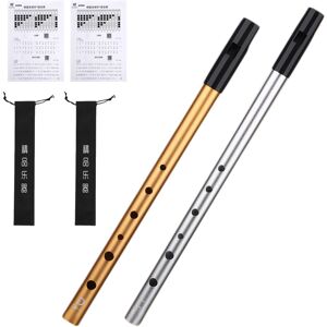Kighdel 6pcs Tin Whistle Set Tin Whistle Penny Whistle D/C Tin Whistles Six Hole Kighdel 6pcs Tin Whistle Set Tin Whistle Penny Whistle D/C Tin Whistles Six Hole