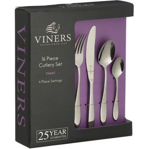 Viners Tabac 16 Piece 18/0 Stainless Steel Cutlery Set with Gift Box Viners Tabac 16 Piece 18/0 Stainless Steel Cutlery Set with Gift Box