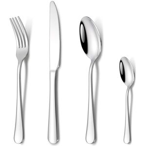 Cutlery Set, HONKKU 32 Pieces Stainless Steel Flatware Set for 8 People, Mirror Cutlery Set, HONKKU 32 Pieces Stainless Steel Flatware Set for 8 People, Mirror