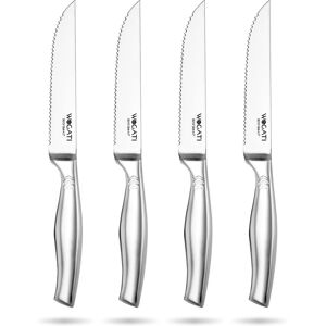 WAGATI Steak Knives Set of 4 ? Rust-Free Stainless-Steel Steak Knives with Sharp WAGATI Steak Knives Set of 4 ? Rust-Free Stainless-Steel Steak Knives with Sharp
