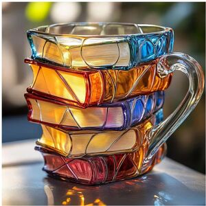 Unbranded (Cup) Book 3d Painted Coffee Mug Book Shaped Cup Olorful Design For Desk Office Unbranded (Cup) Book 3d Painted Coffee Mug Book Shaped Cup Olorful Design For Desk Office
