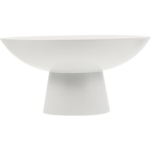 INOOMP White Ceramic Footed Fruit Bowl Decorative Fruit Serving Stand INOOMP White Ceramic Footed Fruit Bowl Decorative Fruit Serving Stand