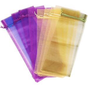 Semoic 10 x Sheer Organza Wine Bottle Gift Bags for Prese Semoic 10 x Sheer Organza Wine Bottle Gift Bags for Prese