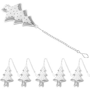 OHPHCALL 18 Pcs Stainless Steel Tea Infuser Strainer Brewing Gadget OHPHCALL 18 Pcs Stainless Steel Tea Infuser Strainer Brewing Gadget