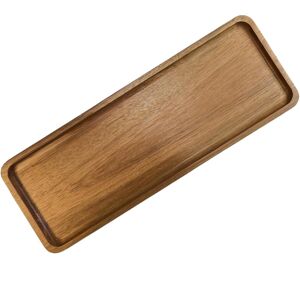 merkloos Small Wooden Tray for Display - Elegant Walnut Wood Serving Platter merkloos Small Wooden Tray for Display - Elegant Walnut Wood Serving Platter