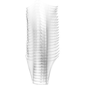 Unbranded Pack of 20 disposable plastic dessert cups with lids Unbranded Pack of 20 disposable plastic dessert cups with lids