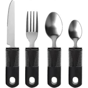 Unbranded Easy Grip Cutlery Set, Soft and Comfortable Cutlery, Suitable for Disabled, Elde Unbranded Easy Grip Cutlery Set, Soft and Comfortable Cutlery, Suitable for Disabled, Elde