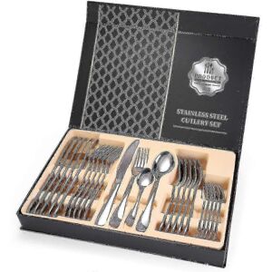 Unbranded (Silver)24 Piece Stainless Steel Cutlery Set Unbranded (Silver)24 Piece Stainless Steel Cutlery Set