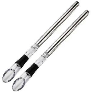 Unbranded Set of 2 stainless steel wine coolers with aerator Unbranded Set of 2 stainless steel wine coolers with aerator