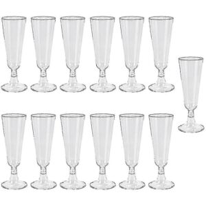 Unbranded 60pcs 150ml Hard Plastic Disposable Champagne Glasses Red Wine Glasses Goblets W Unbranded 60pcs 150ml Hard Plastic Disposable Champagne Glasses Red Wine Glasses Goblets W