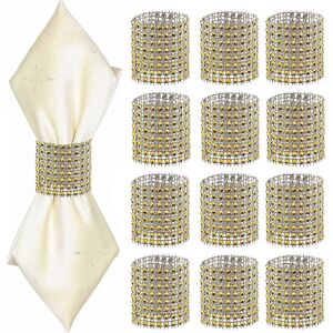 Unbranded (Gold) Set of 24 Gold Plastic Napkin Rings for Birthdays, Parties, Weddings and Unbranded (Gold) Set of 24 Gold Plastic Napkin Rings for Birthdays, Parties, Weddings and