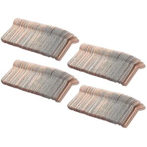 Unbranded Pack of 100 mini disposable wooden ice cream spoons Unbranded Pack of 100 mini disposable wooden ice cream spoons