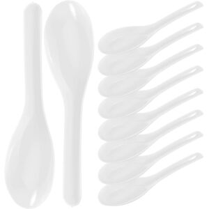 Unbranded Pack of 60 disposable plastic spoons, transparent, small spoons Unbranded Pack of 60 disposable plastic spoons, transparent, small spoons