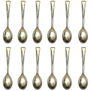 Unbranded Set of 72 Gold Disposable Plastic Mini Spoons, Metal Look Plastic Cutlery for BB Unbranded Set of 72 Gold Disposable Plastic Mini Spoons, Metal Look Plastic Cutlery for BB