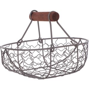 VILLCASE Egg Storage Tray Egg Basket Black Wood 1pack 7.1x4.7x4.7in VILLCASE Egg Storage Tray Egg Basket Black Wood 1pack 7.1x4.7x4.7in