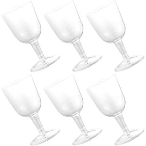 VILLCASE 6pcs wine glasses 160ml reusable for parties weddings VILLCASE 6pcs wine glasses 160ml reusable for parties weddings