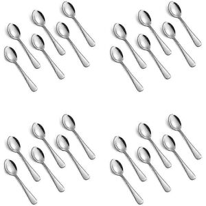 Unbranded Set of 24 stainless steel mini espresso spoons, 11.9 cm and 12.9 cm Unbranded Set of 24 stainless steel mini espresso spoons, 11.9 cm and 12.9 cm