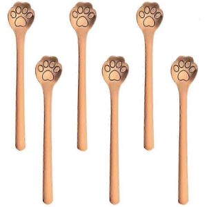 Unbranded Pcs Cute Cat Claw Stainless Steel Coffee Spoons Dessert Spoons 15cm for Ice Crea Unbranded Pcs Cute Cat Claw Stainless Steel Coffee Spoons Dessert Spoons 15cm for Ice Crea