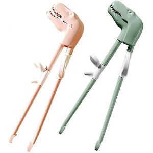Unbranded Set of 2 dinosaur learning chopsticks for children Unbranded Set of 2 dinosaur learning chopsticks for children