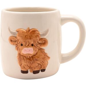 WIDDOP and Co. Coffee Cup Mug Highland Cow Country Living White Ceramic Farm Animal Tea 470 ml WIDDOP and Co. Coffee Cup Mug Highland Cow Country Living White Ceramic Farm Animal Tea 470 ml