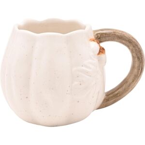 WIDDOP and Co. Coffee Cup Mug Pumpkin Shaped Country Living 430ml White Ceramic Novelty 430ml WIDDOP and Co. Coffee Cup Mug Pumpkin Shaped Country Living 430ml White Ceramic Novelty 430ml