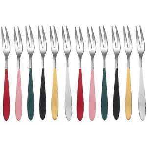 Unbranded 12 Pcs Mini Stainless Steel Cake Forks Fruit Forks Food Forks Set for Home Unbranded 12 Pcs Mini Stainless Steel Cake Forks Fruit Forks Food Forks Set for Home