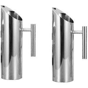 Unbranded Set of 2 Stainless Steel Water Pitchers with Ice Guard, Teapot, Kettle, Pitcher Unbranded Set of 2 Stainless Steel Water Pitchers with Ice Guard, Teapot, Kettle, Pitcher