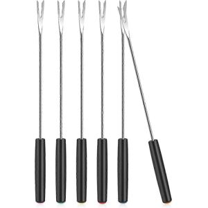 Unbranded Stainless Steel Fondue Forks, 25cm Long, Heat Resistant Handle for Roasts, Choco Unbranded Stainless Steel Fondue Forks, 25cm Long, Heat Resistant Handle for Roasts, Choco