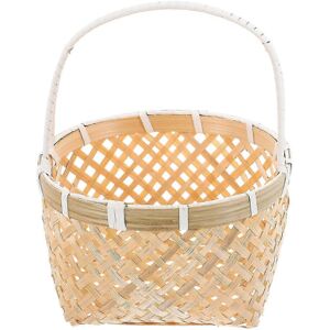 Unbranded Bamboo storage basket, multi-function bread basket, picnic basket Unbranded Bamboo storage basket, multi-function bread basket, picnic basket