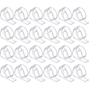 Unbranded Set of 24 clear plastic tablecloth clips Unbranded Set of 24 clear plastic tablecloth clips
