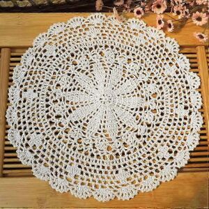 Unbranded Set of 2 Handmade Crochet Lace Cotton Placemats (White, 2pcs, 13.8inch, B) Unbranded Set of 2 Handmade Crochet Lace Cotton Placemats (White, 2pcs, 13.8inch, B)