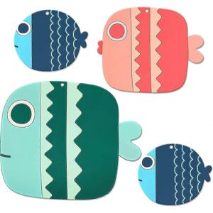 Unbranded Pack Heat Resistant Silicone Trivets Non-Slip Stretchy Fish Pattern Pot Holders Unbranded Pack Heat Resistant Silicone Trivets Non-Slip Stretchy Fish Pattern Pot Holders