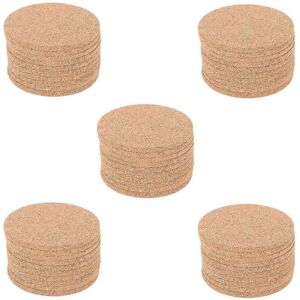 Unbranded Pack of 50 absorbent and reusable cork coasters, 90 mm, 5 mm thick Unbranded Pack of 50 absorbent and reusable cork coasters, 90 mm, 5 mm thick