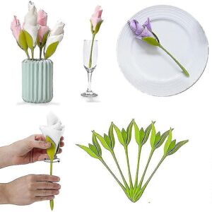 Unbranded Pack of 20 plastic flower napkin holders for table Unbranded Pack of 20 plastic flower napkin holders for table
