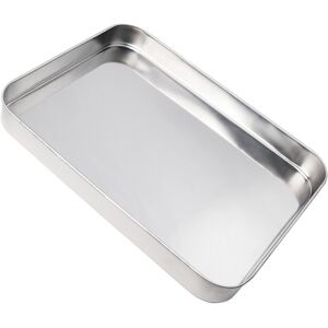 VILLCASE 10inch stainless steel rectangular tray for steaming rice noodles VILLCASE 10inch stainless steel rectangular tray for steaming rice noodles