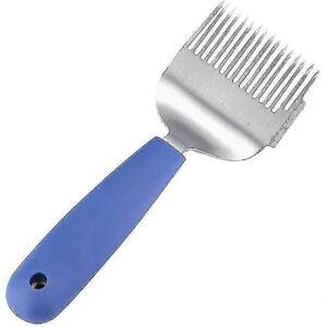 Unbranded Bee uncapping fork, straight stainless steel tines, plastic handle, sparse honey Unbranded Bee uncapping fork, straight stainless steel tines, plastic handle, sparse honey