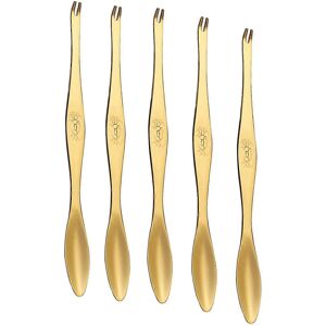 Unbranded (Gold) 5 Pcs Practical Seafood Tools Spoon Easy to Use Stainless Steel Long Hand Unbranded (Gold) 5 Pcs Practical Seafood Tools Spoon Easy to Use Stainless Steel Long Hand