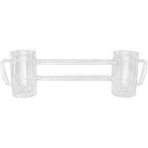 Unbranded 430ml Double Joint Beer Mug, Drop Resistant Acrylic Beer Glass, Beer Glass for B Unbranded 430ml Double Joint Beer Mug, Drop Resistant Acrylic Beer Glass, Beer Glass for B