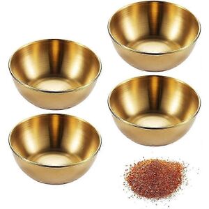 Unbranded Set of 4 Stainless Steel Round Sauce Bowls, Small Spice and Condiment Bowls Unbranded Set of 4 Stainless Steel Round Sauce Bowls, Small Spice and Condiment Bowls