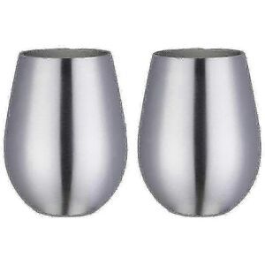 Unbranded (True Color) Set of 2 Stainless Steel Stemless Wine Glasses for Travel Unbranded (True Color) Set of 2 Stainless Steel Stemless Wine Glasses for Travel